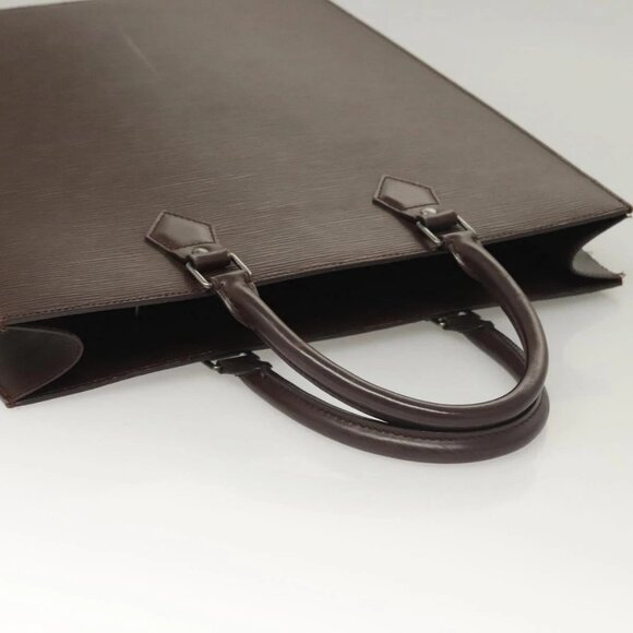 LOUIS VUITTON Epi Sac Plat Hand Bag Mocha LV Auth - Picture 8 of 16